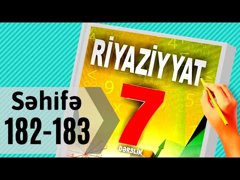 Riyaziyyat 7 ci sinif. seh 182-183. Xətti Tənliklər Sisteminin Toplama / dersimiz riyaziyyat