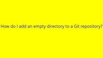 How do I add an empty directory to a Git repository?