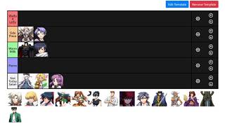 Langrisser Waifu Husbando Tierlist Crossover Edition