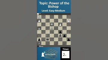 The Beautiful Power of the Bishop #1 | Mate in 3 | #shorts #chess #puzzles