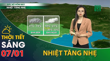 Thời tiết hôm nay 07/01/2023:Bắc Bộ trời nhiều mây, nhiệt độ tăng nhẹ | VTC14