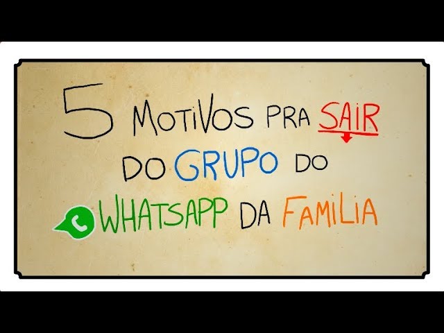 Depois de utilizar os grupos de família do WhatsApp, a nova