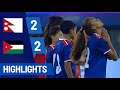 Nepal vs jordan final highlights and penalty shootout  waff womens championship