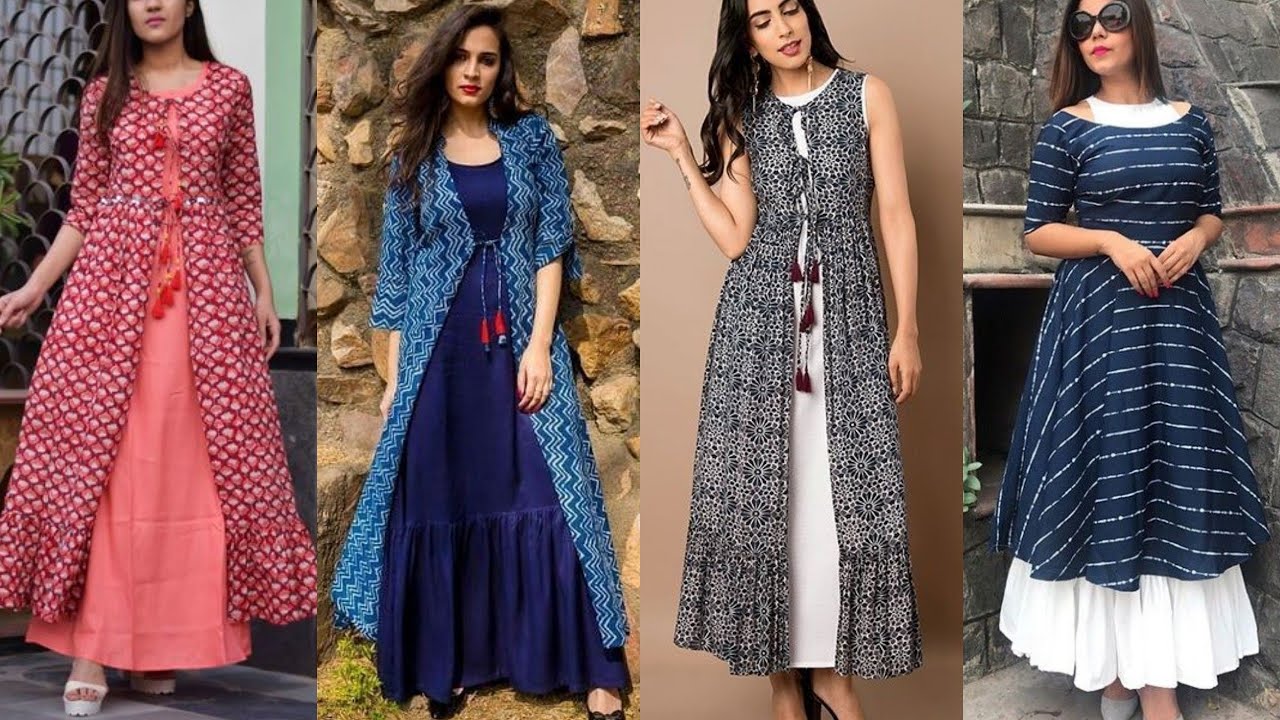 Latest 50 Double Layered Kurti Designs For Women (2023) - Tips and Beauty