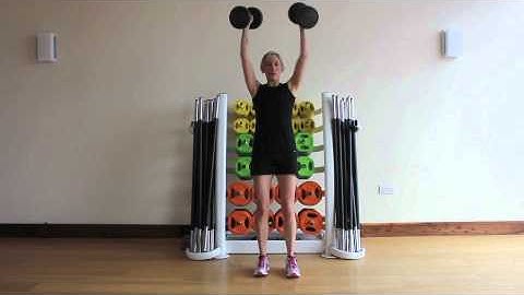 Squat Curl Press With Dumbbells