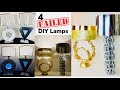 4’ Failed DIY Lamps | I’m Not Perfect @ DIY’s | Never Uploaded Before | Home Decor | 2021