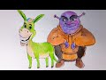 Come disegnare Arex e Vastatore in versione Shrek e Ciuchino 🐴🏰🙀 [Tutorial]