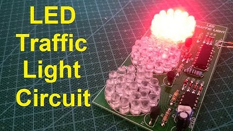 Traffic light using 4017 and 555