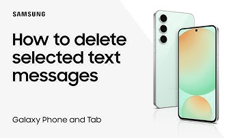 Delete texts in a conversation on a Samsung Galaxy phone | Samsung US