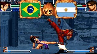 King of Fighters 2002 - Rafaelrc10 (BRA) VS (ARG) Artherios [kof2002] [Fighcade] キングオブファイターズ2002