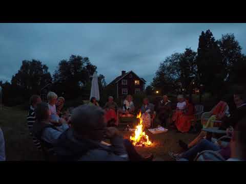 Lägereld på Felicias dop