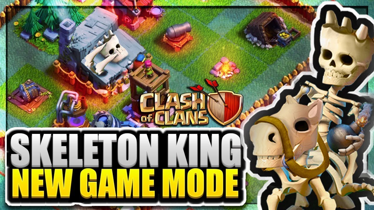 New Skeleton King S Campaign New Game Mode Coc New Game Mode 18 Clash Of Clans Concept Youtube