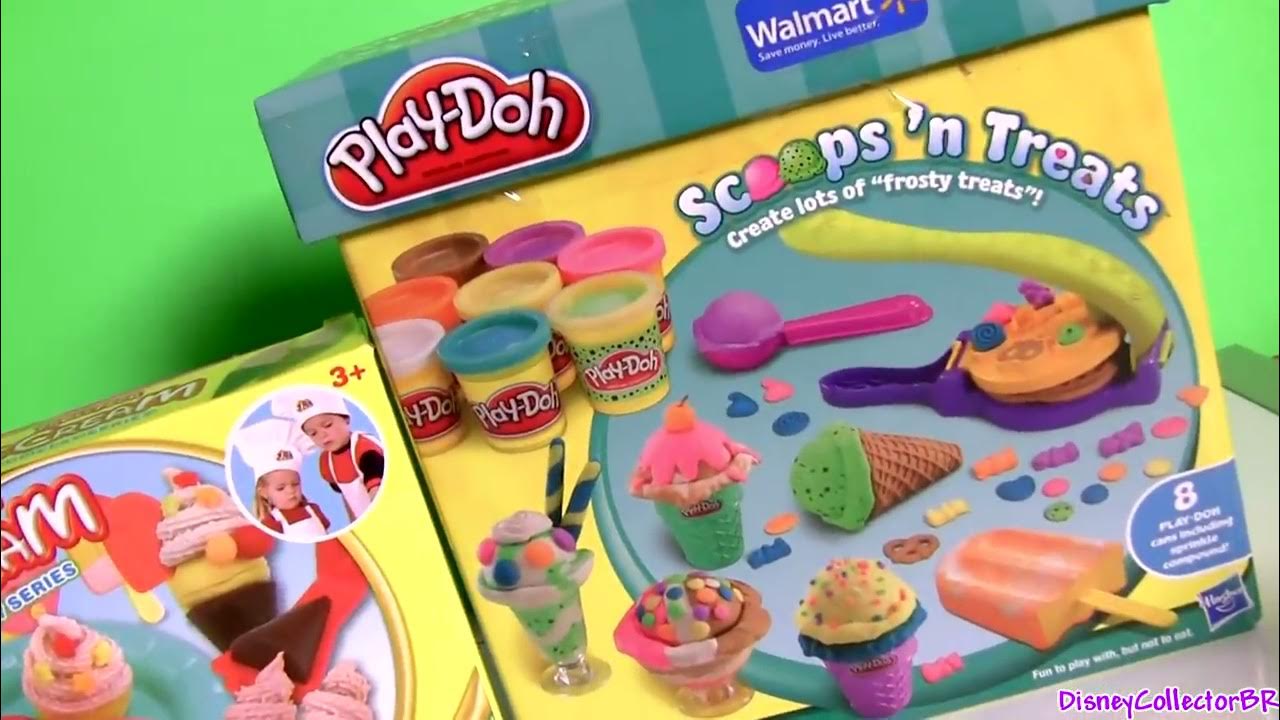 Play Doh Popsicles Scoops 'n Treats DIY Rainbow Popsicle Ice Cream