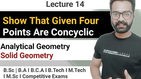 show that the four points are concyclic I Solid Geometry I Sphere I Kamaldeep Nijjar