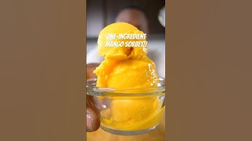 ONE-INGREDIENT Sorbet!! #mango
