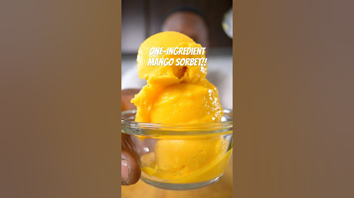 ONE-INGREDIENT Sorbet!! #mango