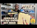 JORDAN 4 RETRO UNION OFF NOIR. UNBOXING x REVIEW x ON FEET.