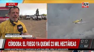 Incendios en Córdoba: ya son 15 los detenidos y el fuego no da tregua