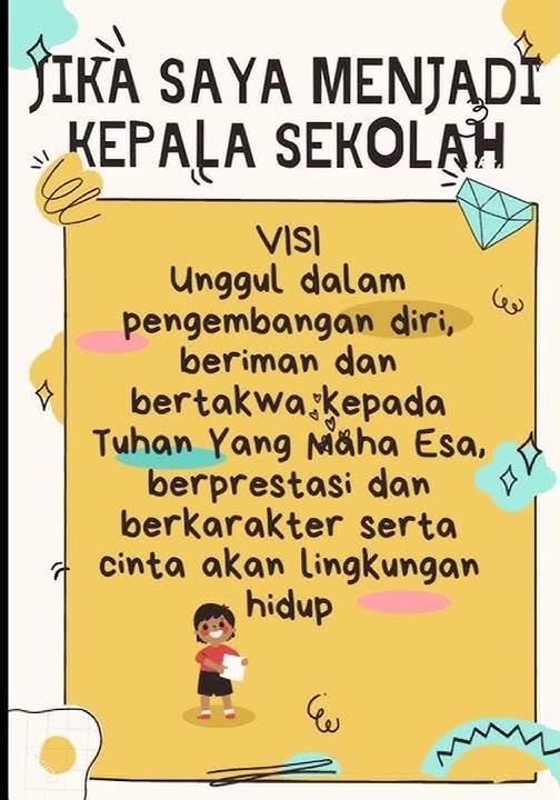 Visi & Misi Jika saya menjadi kepala sekolah