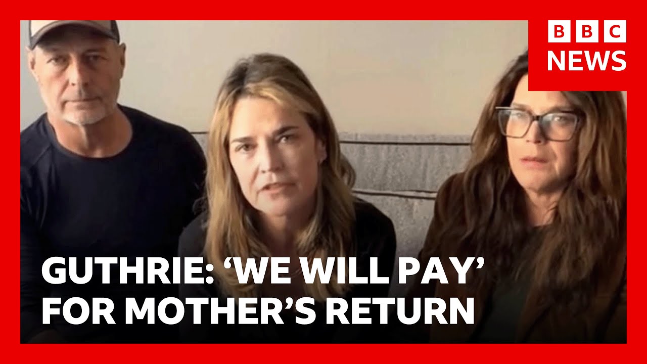 US news anchor Savannah Guthrie says ‘we will pay’ in plea for mother’s return | BBC News