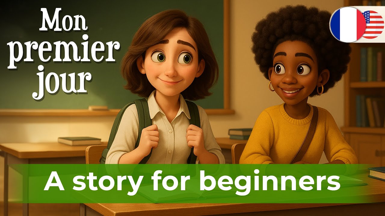 Improve your French Listening with Short Story (A1-A2) - Mon premier jour