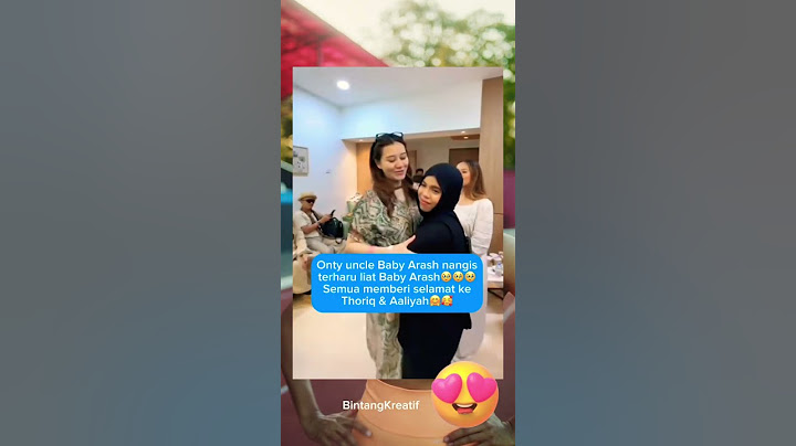 Onty & uncle Baby Arash nih 😍🥰🤗 #thoriqhalilintar #aaliyah