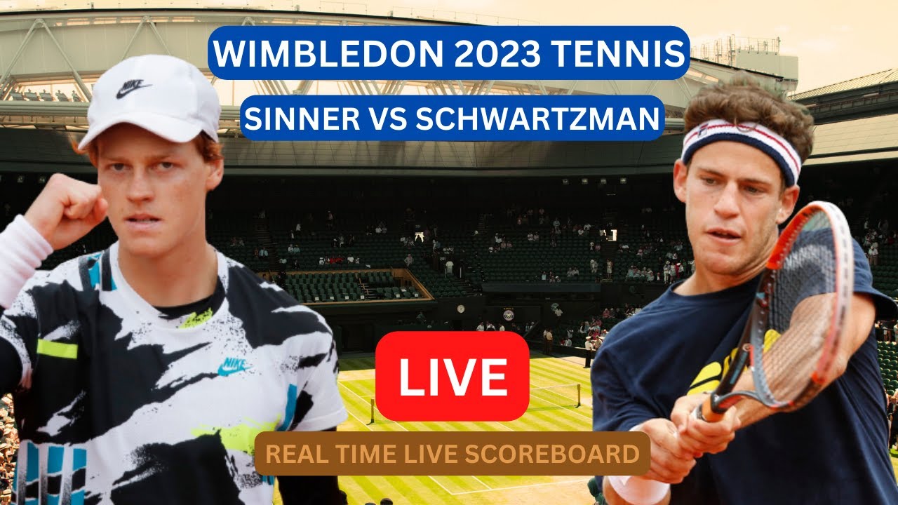 Jannik Sinner Vs Diego Schwartzman LIVE Score UPDATE Today Tennis ATP Wimbledon Game Jul 05 2023