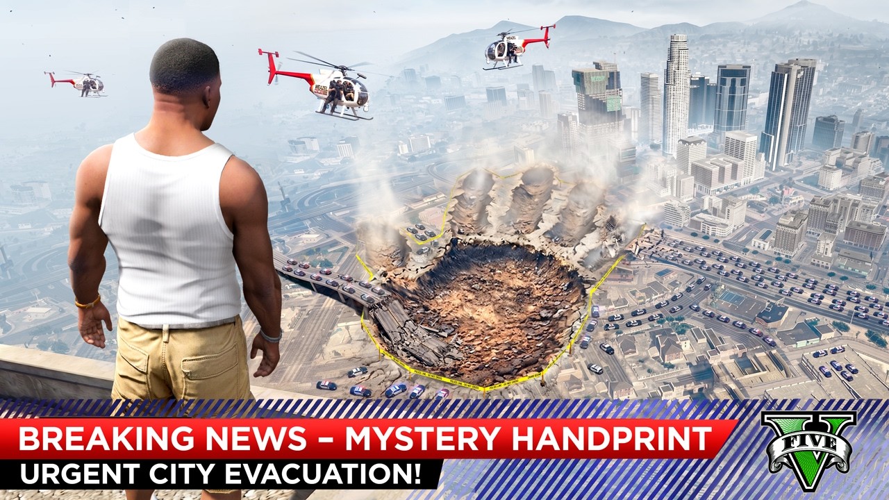 I Found a Mysterious Hand Print in GTA 5... (Monster)
