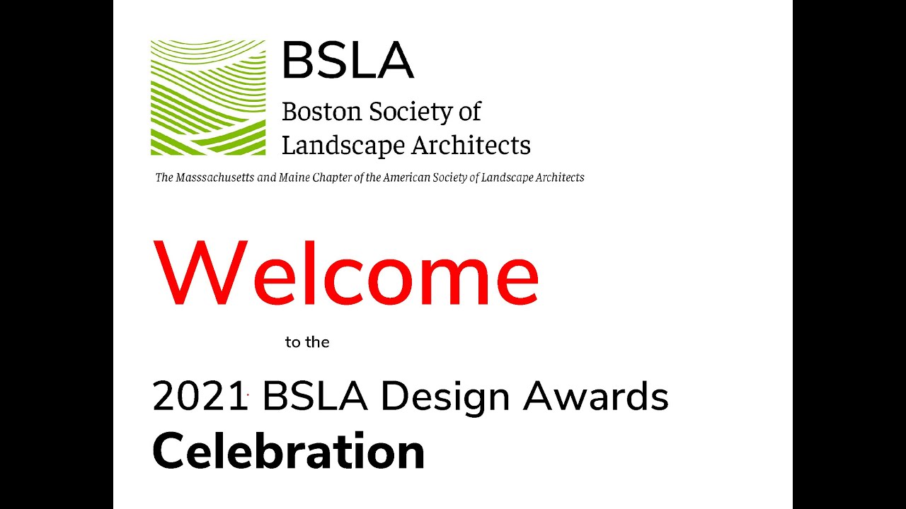 Announcing the 2021 BSLA Design Awards YouTube