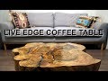 RESIN & WOOD LIVE EDGE TABLE - From fallen tree to coffee table