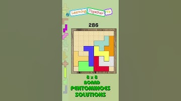 #286 8x8 Board (Not an image) Pentominoes Math Puzzle #mathchallenge #Shorts #puzzlegame