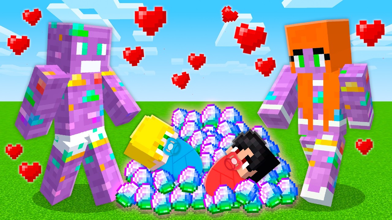 fui ADOTADO pela FAMILIA DE MINERIO SECRETO no minecraft