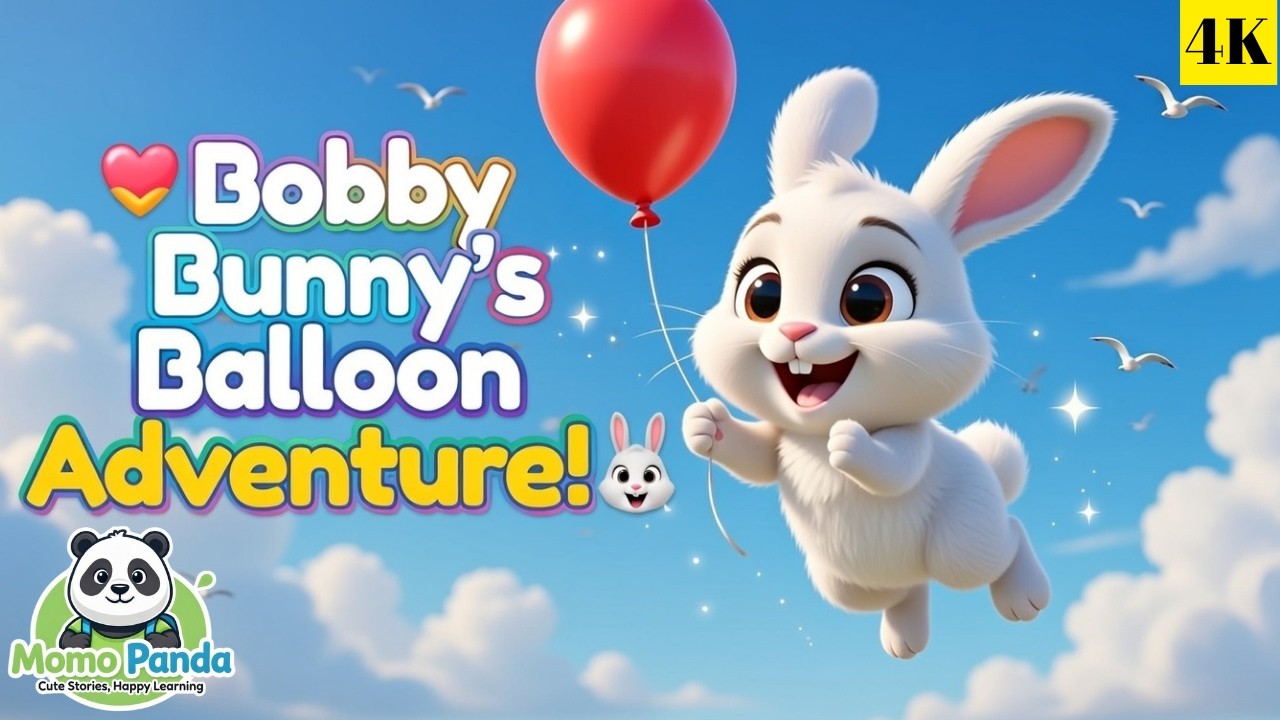 Bobby Bunny’s Balloon Adventure 🎈🐰 | Fun Bunny Song for Kids | Nursery Rhymes