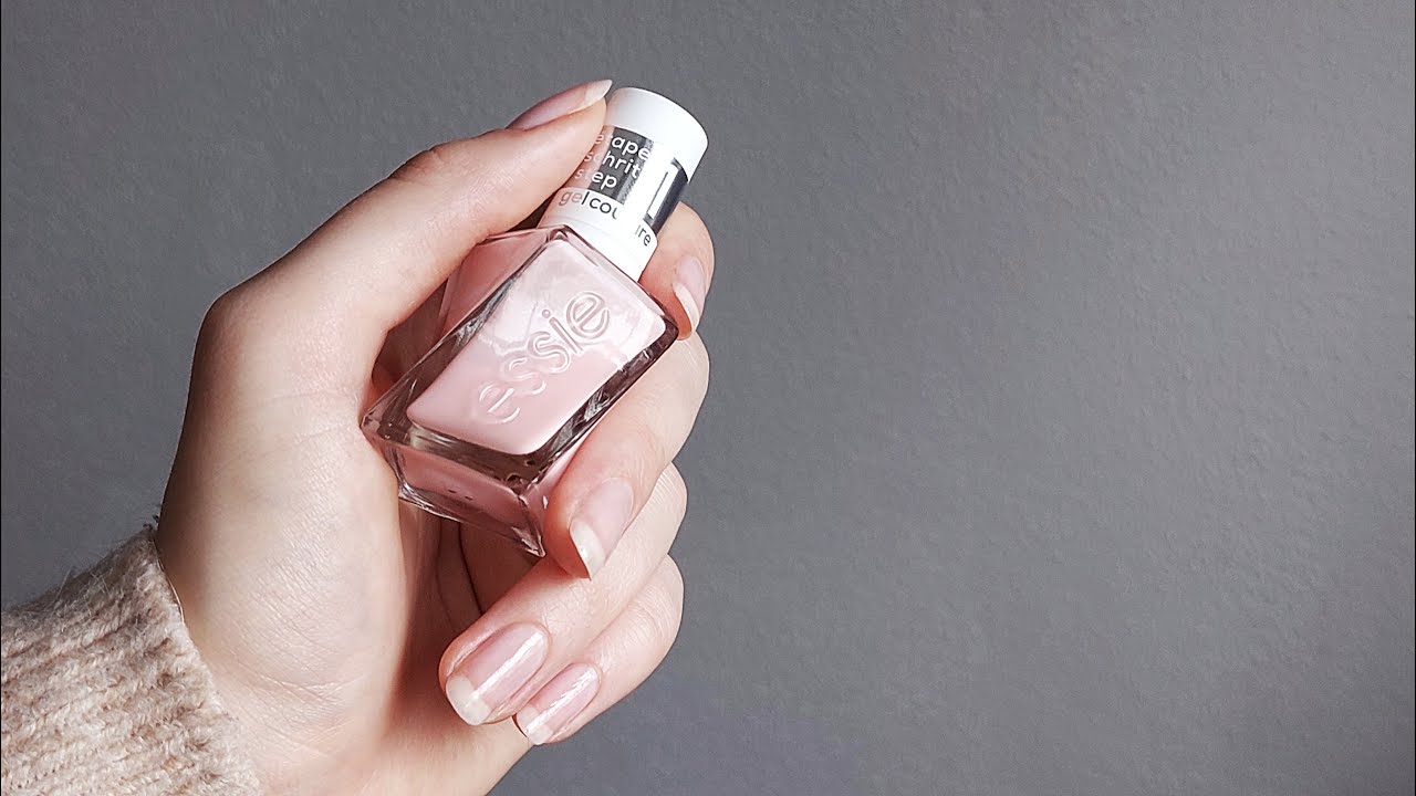 Essie gel couture 505 review #essie #nails #nude - YouTube