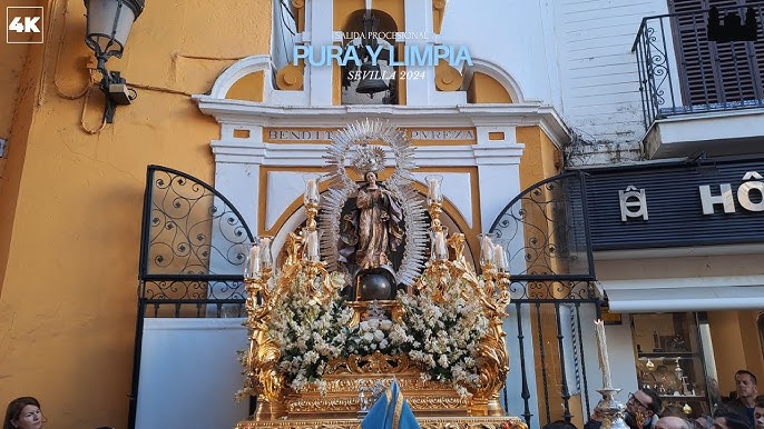 Horario e Itinerario Salida procesional de la Pura y Limpia del Postigo. Sevilla 06 de Diciembre del 2025