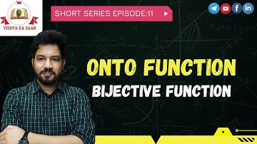 Onto function or Bijective function | short tricks & tips | By Mohit sir