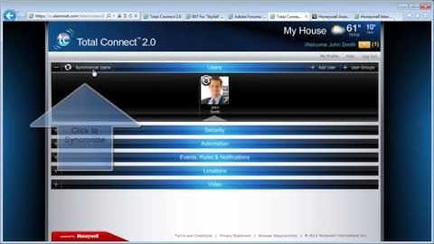 Total Connect Setting User Codes