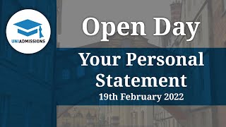 Writing Your Personal Statement Open Day | UniAdmissions