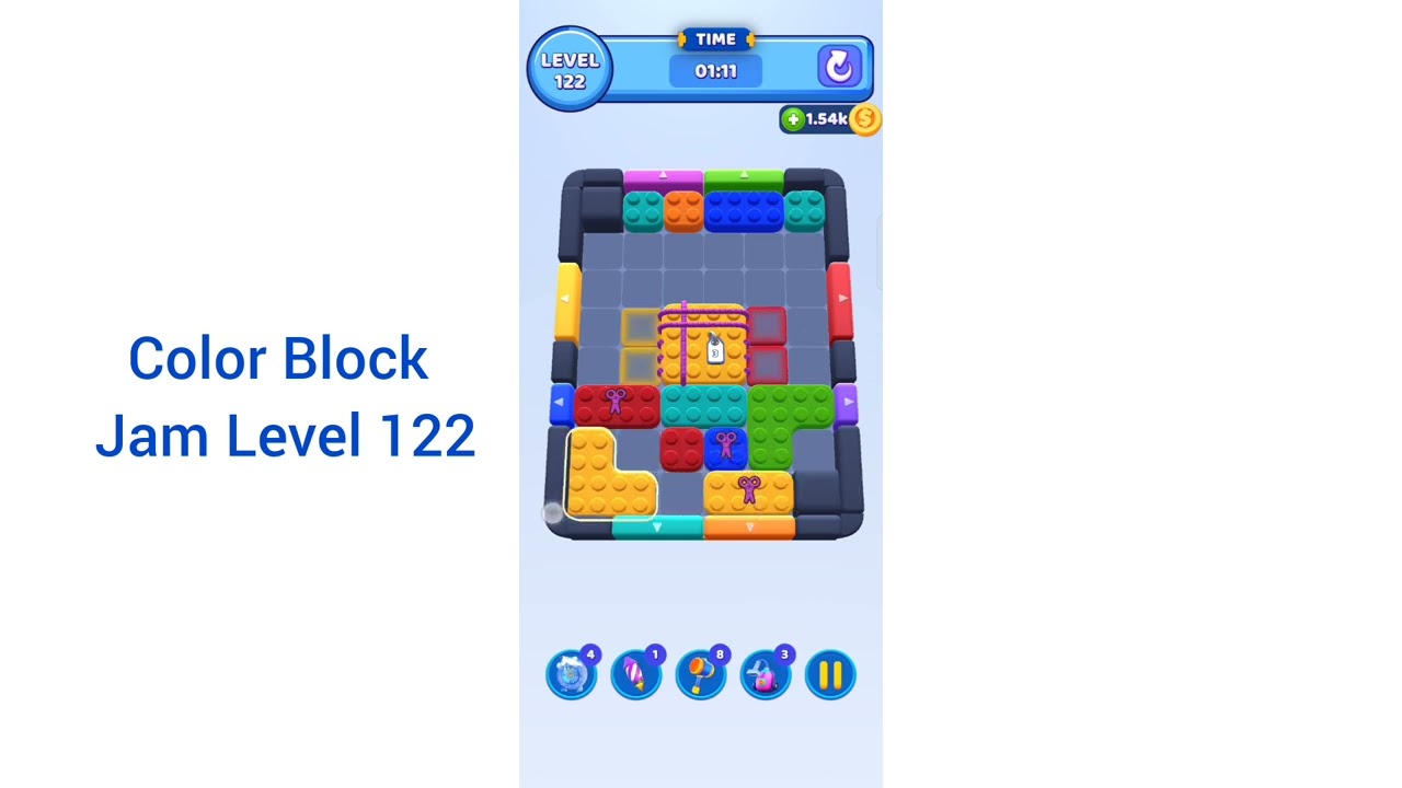Color Block Jam Level 122 Walkthrough