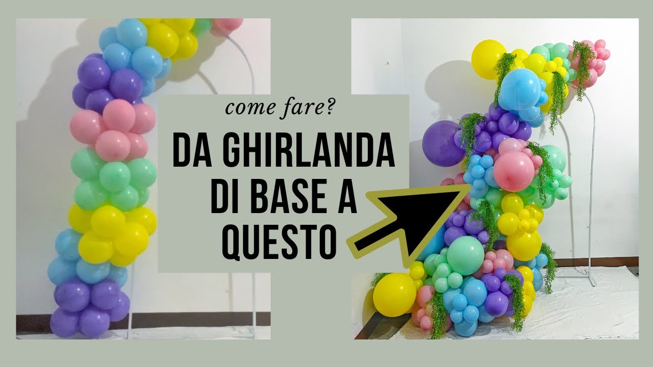 Ghirlanda di palloncini semplice. DIY 