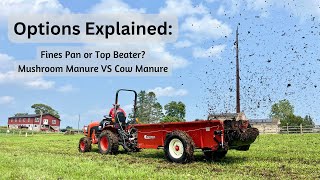 What You Need to Know about Manure Spreader Options for Peck Pack or Mushroom Manure