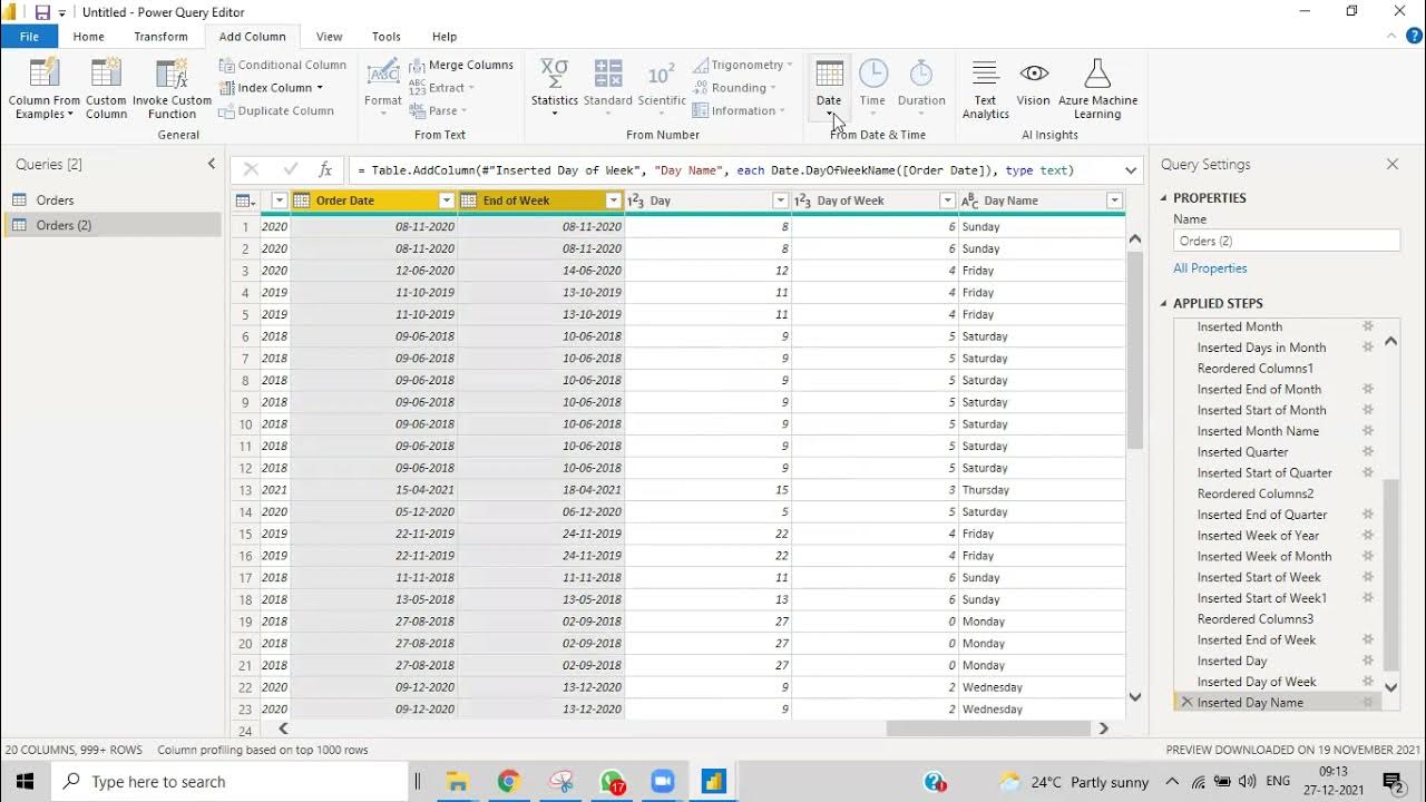 Power Query Date Calculation - Printable Forms Free Online