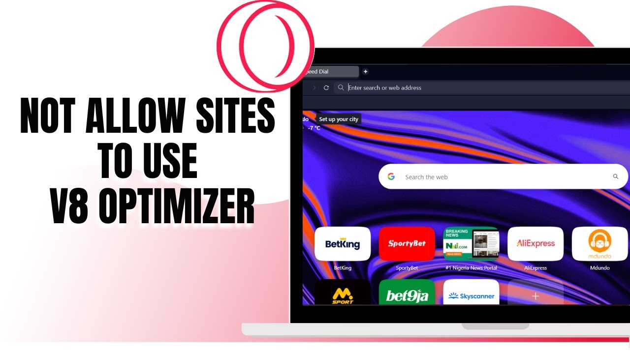 HOW TO NOT ALLOW SITES TO USE V8 OPTIMIZER ON OPERA GX - YouTube