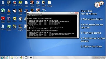 How to find your Computers Ip Address on Win 7