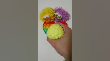 squishy balls satisfying 😍 #viral #squish #squishy #satisfying #loop #fidget #shorts #popular
