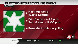 City of Hastings to host electronic recycling event this week