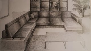 One point perspective with rule and pencil If you like please subscribe, comment, share! Thanks!