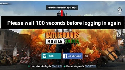 Fix Please wait 100 seconds before logging in again. problem pubg mobile | BATTLEGRUNDS MOBILE INDIA