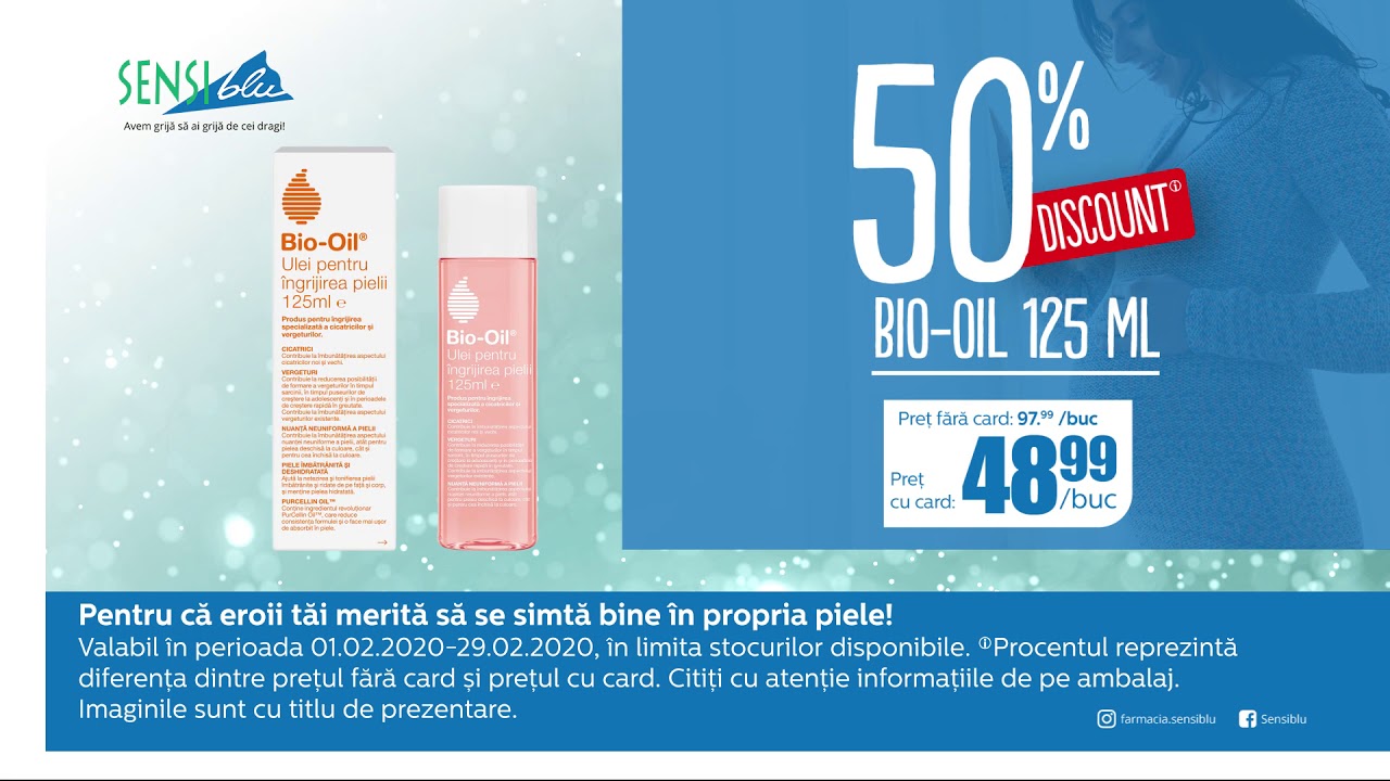 bio oil 200 ml 60 ml cadou sensiblu