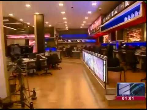 ძლიერი კვამლია :O რუსთავი 2-ის შენობა იწვის!